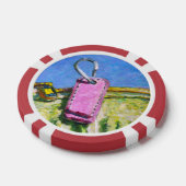 Rosa Etikett Pokerchips (Einzeln)