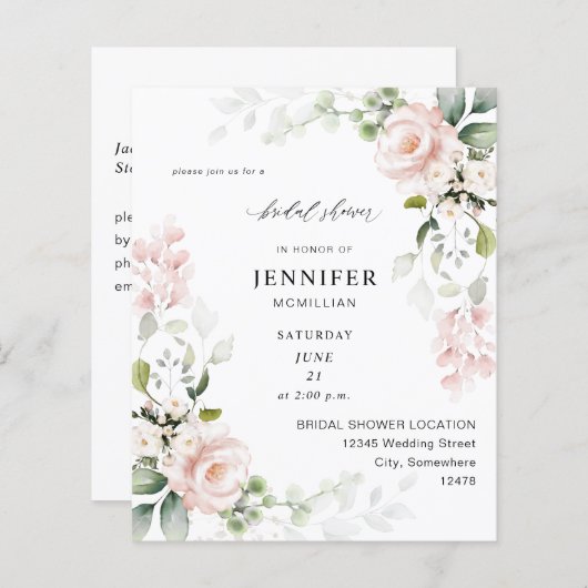 Rosa Eukalyptus-Brautparty (Vorne/Hinten)