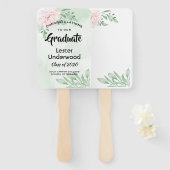 Rosa Eukalyptus Foliage Abschluss Fächer (Vorne und Hinten)