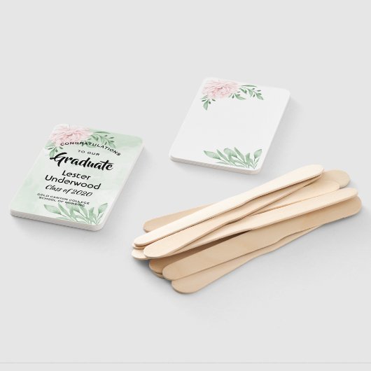 Rosa Eukalyptus Foliage Abschluss Fächer (Non-assembled)