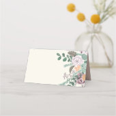 Rosa Eukalyptus-Hochzeit Platzkarte (Rückseite)