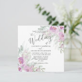 Rosa Eukalyptus-Hochzeitsfeier (Stehend Vorderseite)