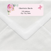 Rosa Eukalyptus-Rücksendeadresse