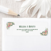 Rosa Eukalyptus Wedding Rücksendeadresse (Insitu)