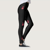 Rosa Eule-Leggings Leggings (Rechts)