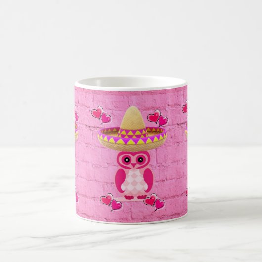 Rosa Eule-Tasse Kaffeetasse (Mittel)