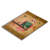Rosa-Eulen-Goldnotizbuch Notizblock (Linke Seite)