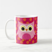 Rosa Eulen-Tasse Kaffeetasse (Links)