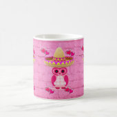 Rosa Eulen-Tasse Kaffeetasse (Mittel)