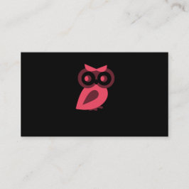 Rosa Eulen-Visitenkarten Visitenkarte