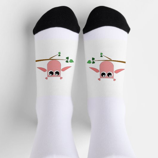 Rosa Eulensocken Socken (Oben)