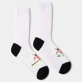 Rosa Eulensocken Socken (Rechts)