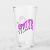 Rosa Evelyn-Logo, Glas (Vorderseite)