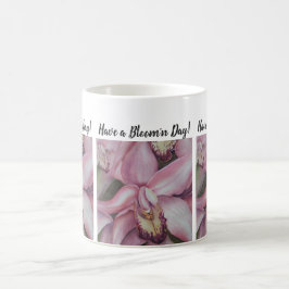 Rosa Exotic Orchid Watercolor Blume Kaffeetasse