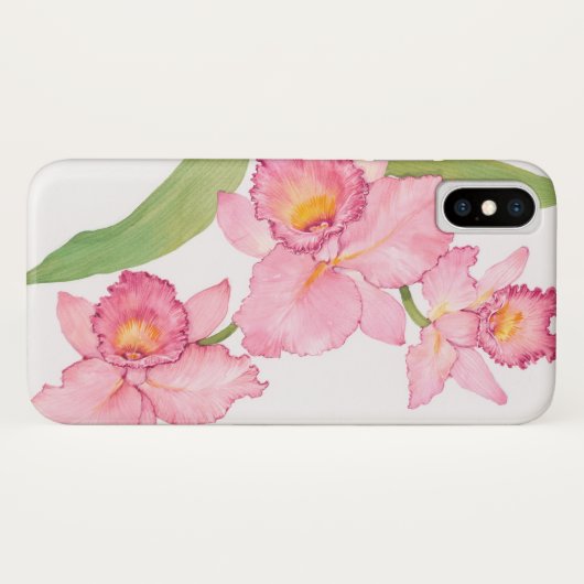Rosa Exotische Blume Case-Mate iPhone Hülle (Rückseite (Horizontal))