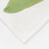 Rosa Exotische Blume Fleecedecke (Ecke)