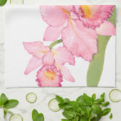 Rosa Exotische Blume Handtuch (Gefaltet)