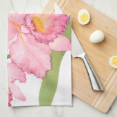 Rosa Exotische Blume Handtuch (Viertel Falte)