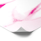 Rosa Explosion Abstrakt Poster (Ecke)
