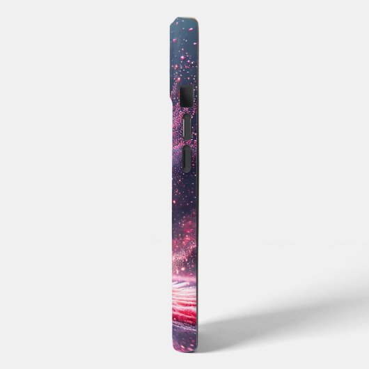 Rosa Explosion Case-Mate iPhone Hülle (Rückseite / Links)