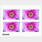 Rosa Explosion Rechteckiger Aufkleber (Blatt)