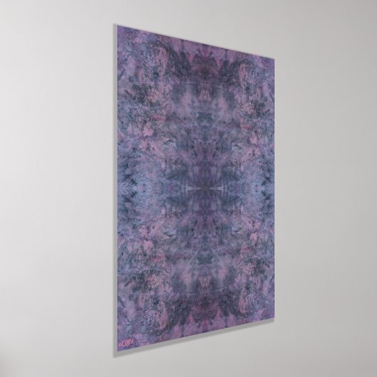 Rosa Extravagante schwarze Silberfolie drucken Foliendrucke (Ablage )