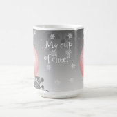 Rosa Extravagante Weihnachtsschmuck Kaffeemaschine Kaffeetasse (Mittel)