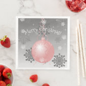 Rosa Extravagantes Weihnachtsschmuckpapier Napkin Serviette (Beispiel)
