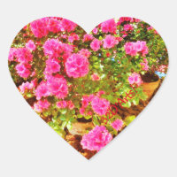Rosa Extravaganza, Aufkleber des Herzens, Glossy