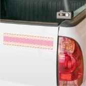 Rosa Eyelet Background Autoaufkleber (Auf Lkw)