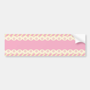 Rosa Eyelet Background Autoaufkleber
