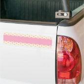 Rosa Eyelet Background Autoaufkleber (Auf Lkw)