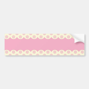Rosa Eyelet Background Autoaufkleber