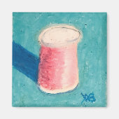 Rosa Faden Magnet (Vorne)