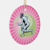 Rosa Fahne Keramikornament (Rechts)