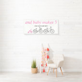Rosa Fahrrad Banner (Insitu)