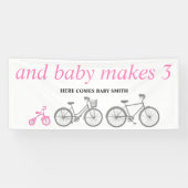 Rosa Fahrrad Banner (Horizontal)