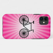 Rosa Fahrrad Case-Mate iPhone Hülle (Rückseite (Horizontal))