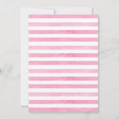 Rosa Fahrrad | Einladung für eine Babydusche (Rückseite)