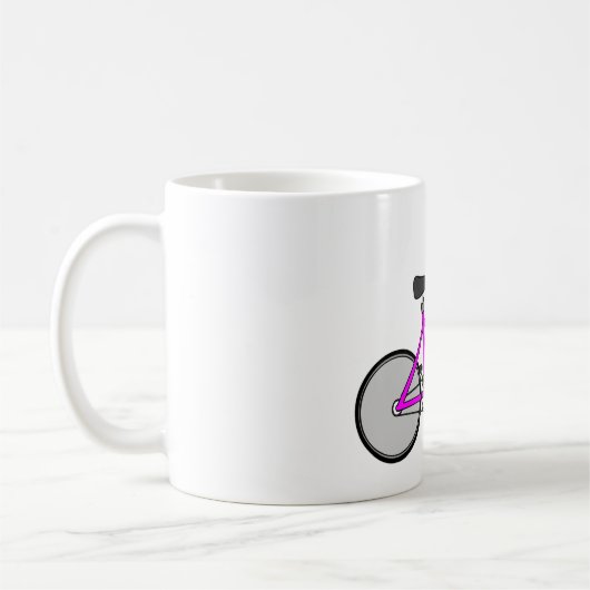Rosa Fahrrad Kaffeetasse (Links)