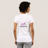 Rosa Fahrrad mit Text des Zykologen T-Shirt (Schwarz voll)