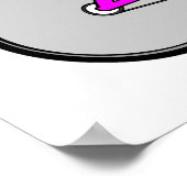 Rosa Fahrrad Poster (Ecke)