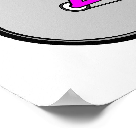 Rosa Fahrrad Poster (Ecke)