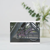 rosa Fahrrad Postkarte (Stehend Vorderseite)