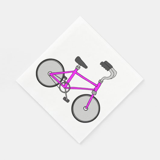 Rosa Fahrrad Serviette (Ecke)