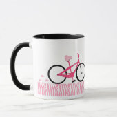 Rosa Fahrrad Tasse (Links)