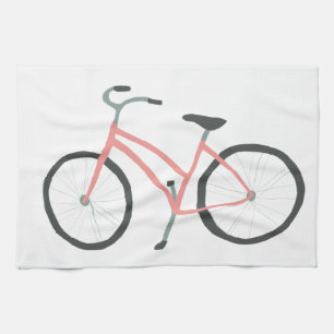 Rosa Fahrrad Velo Küchentuch