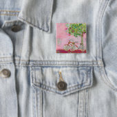 Rosa Fahrräder Button (Beispiel)
