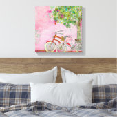 Rosa Fahrräder Leinwanddruck (Insitu (Schlafzimmer))