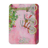 Rosa Fahrräder Magnet (Vertikal)